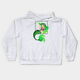 Green Mermaid Kids Hoodie